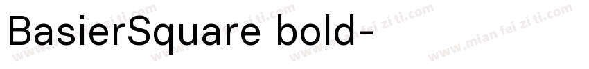 BasierSquare bold字体转换